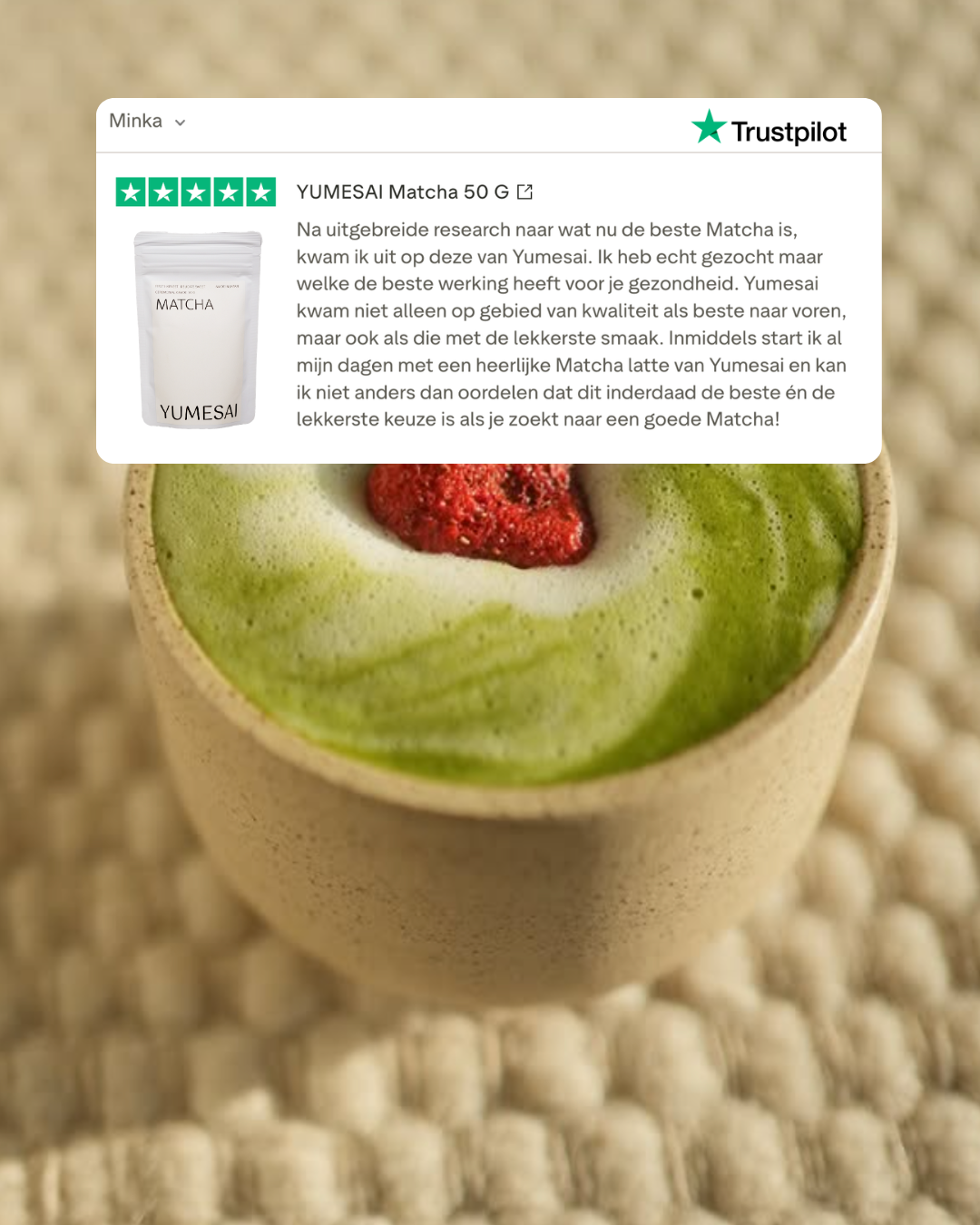 YUMESAI Matcha 50 G pre-order