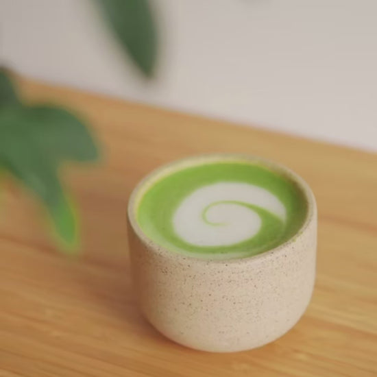 Matcha Set Met Chawan & Mok matcha latte maken